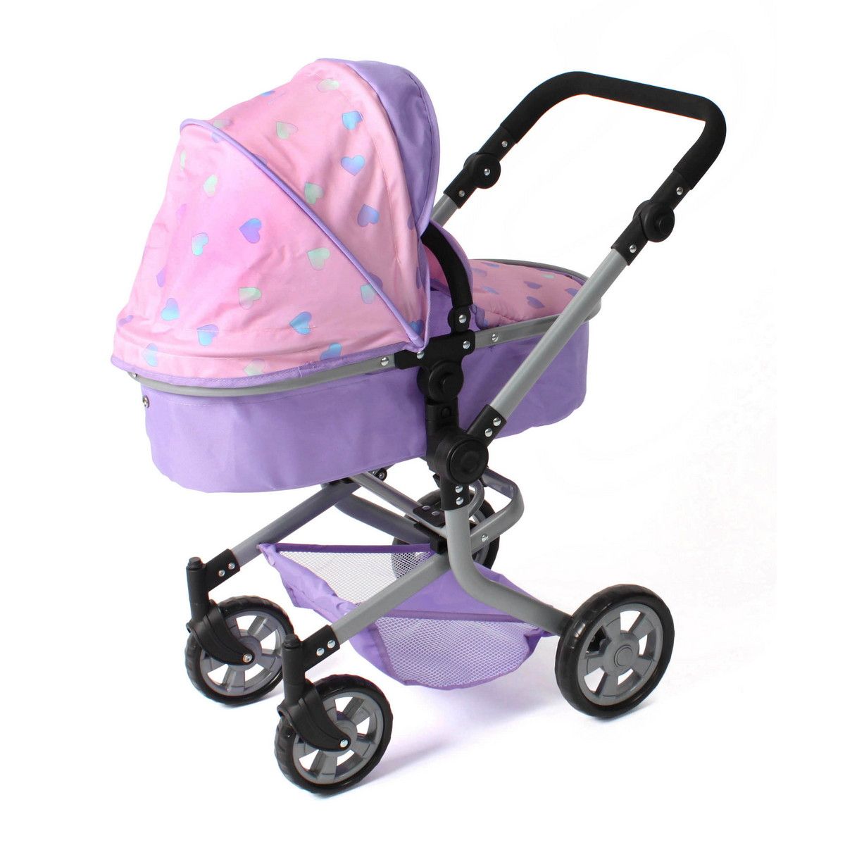 Bayer Chic Kombi Nukenvaunut Pinkki/Liila Sydämet