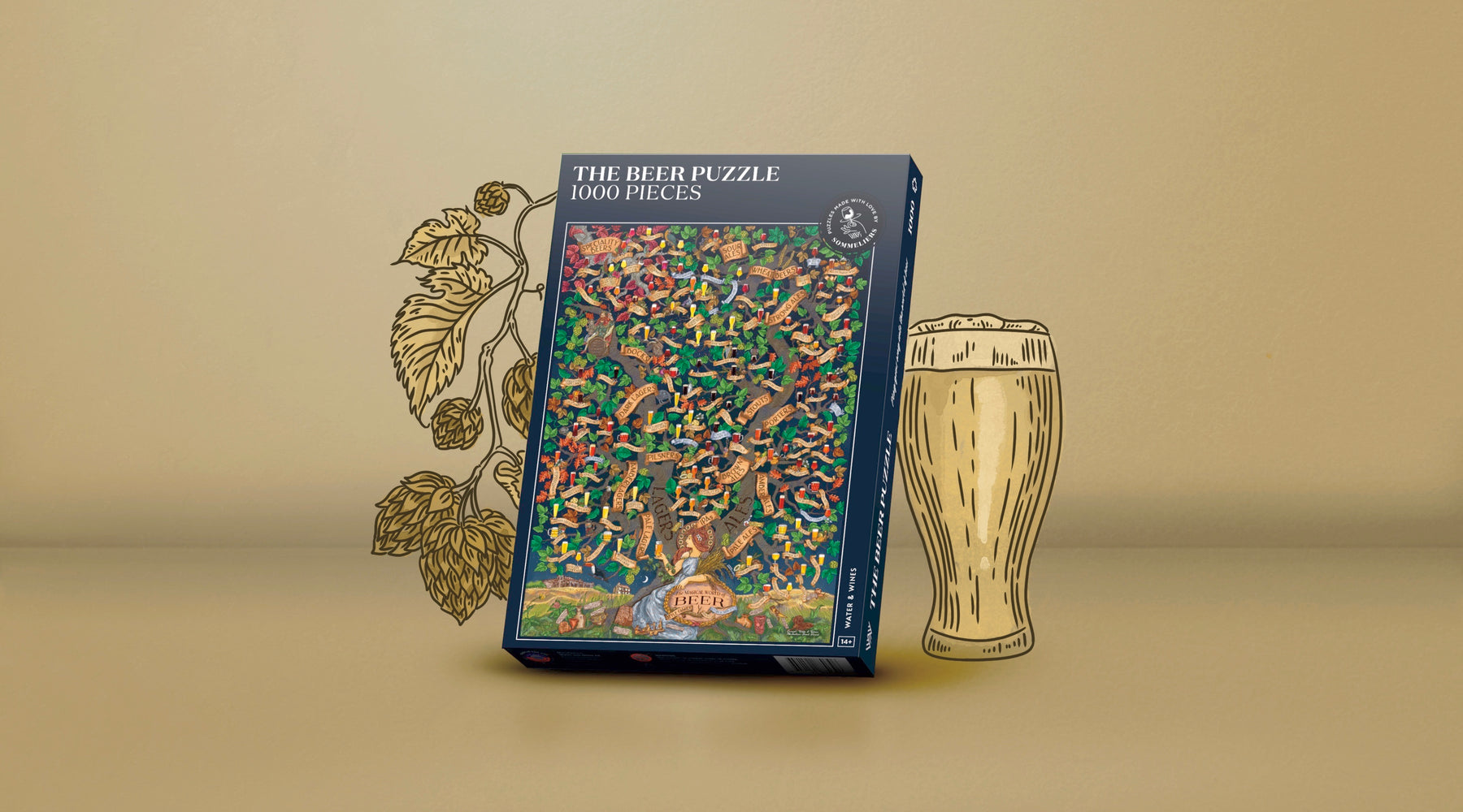 Water And Wines The Beer Puzzle 1000 Palan Palapeli