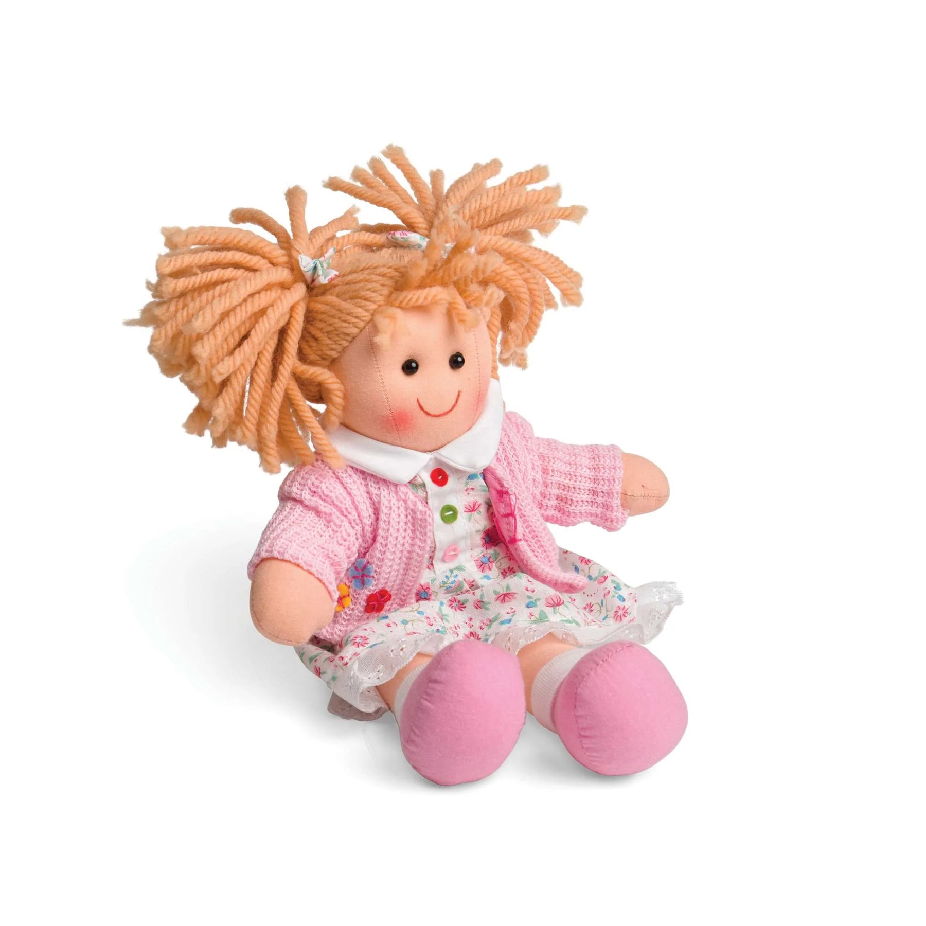 BigJigs Pehmeä Nukke/Mollamaija 28 cm Poppy