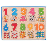 vBigjigs Puinen 20 Palan Palapeli Numerot