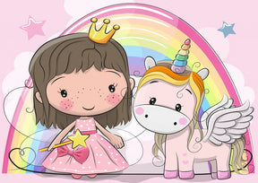 Bluebird Puzzle 48 Palan Palapeli The Unicorn And The Princess