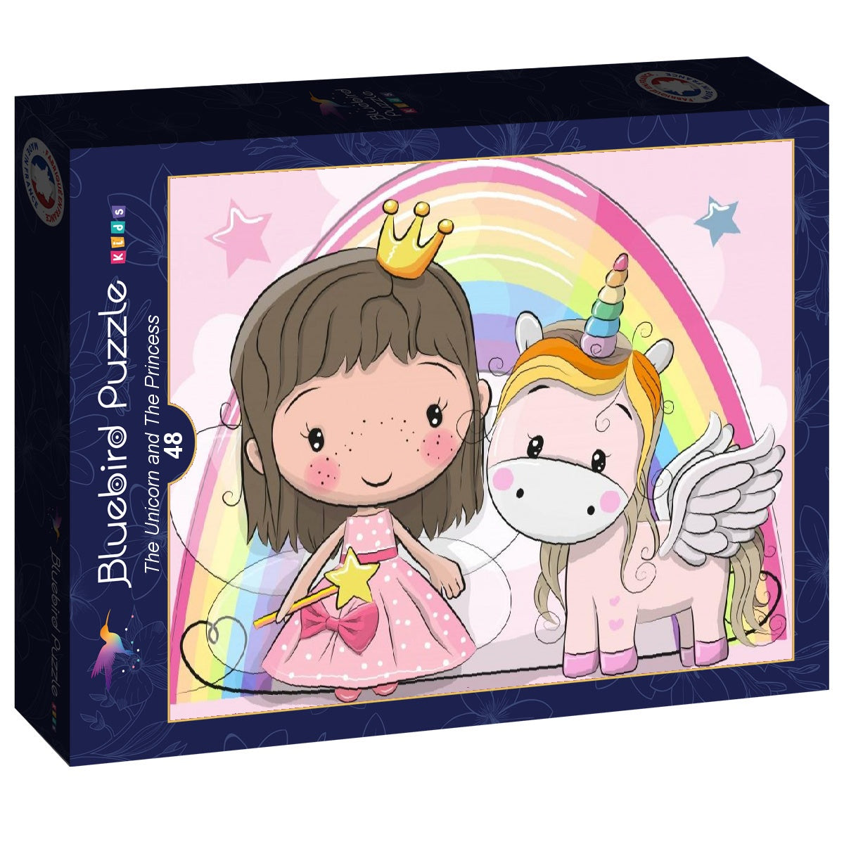 Bluebird Puzzle 48 Palan Palapeli The Unicorn And The Princess