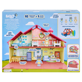 Bluey Family Home Kotitalo ja Bluey-hahmo