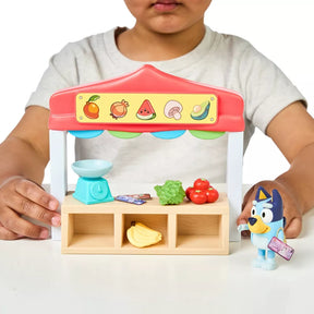 Bluey Maanviljelijän Kauppa ja Bluey hahmo