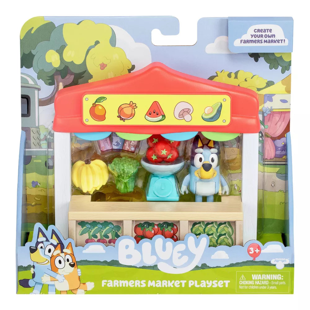 Bluey Maanviljelijän Kauppa ja Bluey hahmo