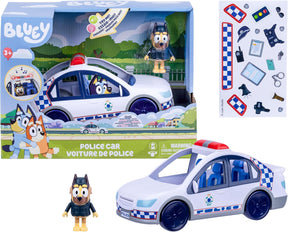 Bluey Poliisiauto Äänellä ja Valolla ja Hahmo