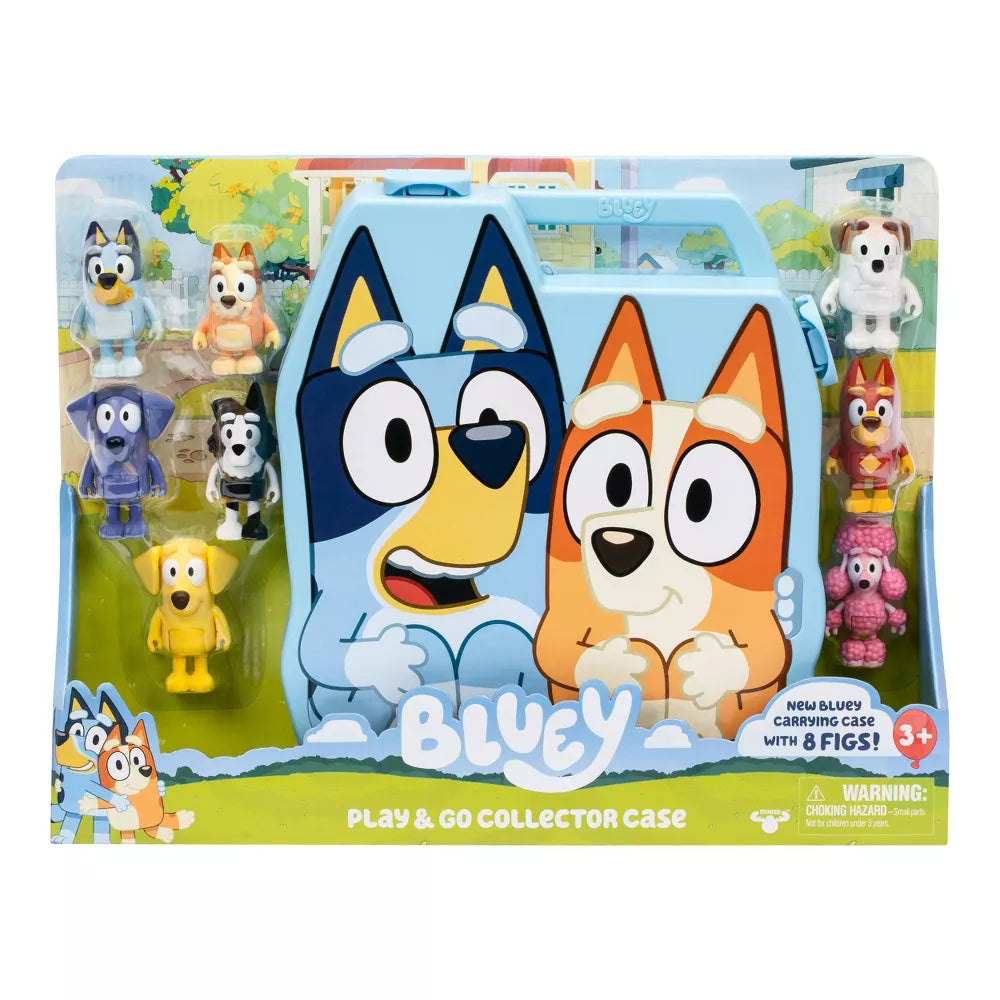 Bluey Salkku Leikkisetti ja Hahmot