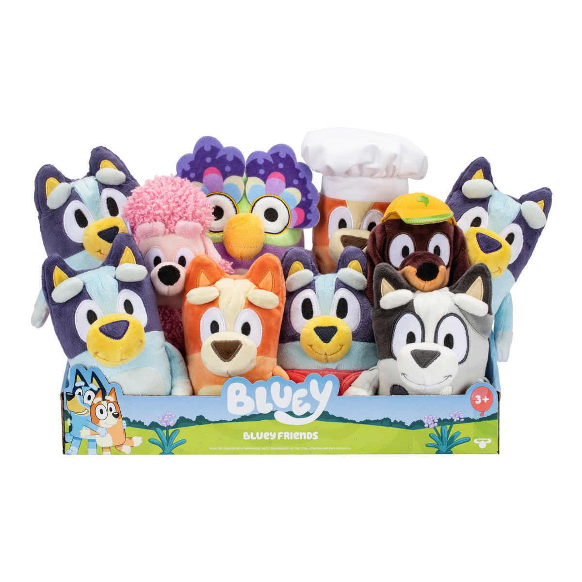 Bluey ja Ystävät Pehmolelu Lajitelma