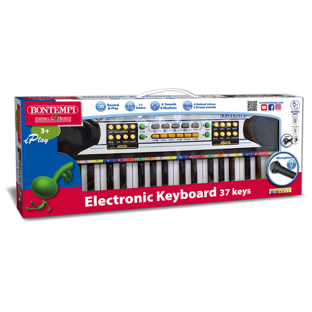 Bontempi Kosketinsoitin Mikrofonilla 37 Kosketinta