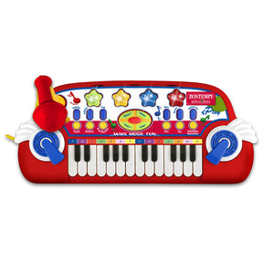 Bontempi Lasten Kosketinsoitin Mikrofonilla