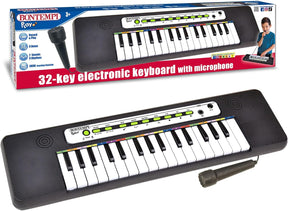 Bontempi Lasten Piano/Kosketinsoitin Mikrofonilla 32 Kosketinta