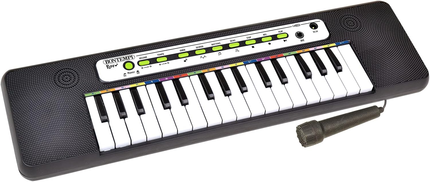 Bontempi Lasten Piano/Kosketinsoitin Mikrofonilla 32 Kosketinta