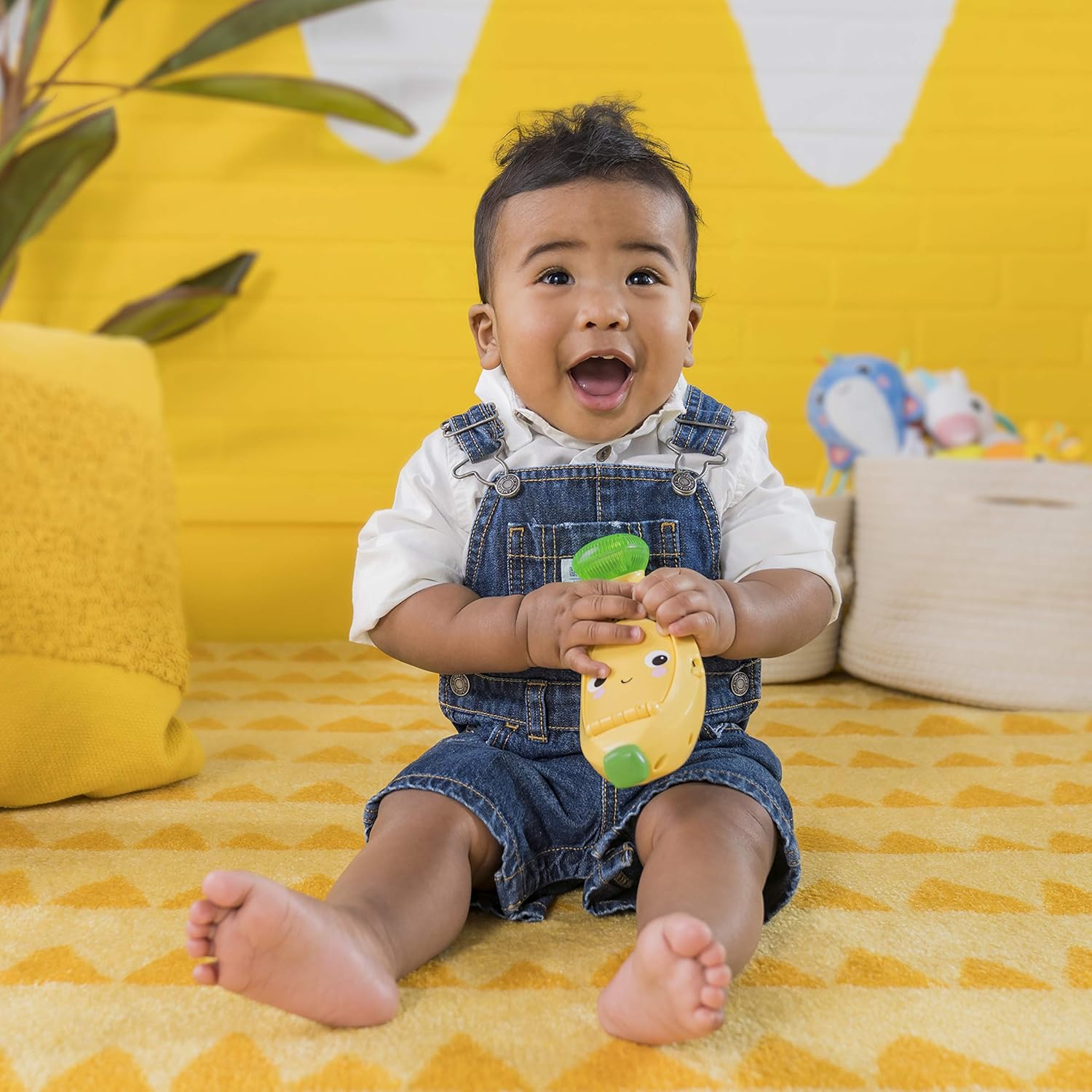 Bright Starts Babblin Banana Leikkipuhelin Äänillä ja Valoilla
