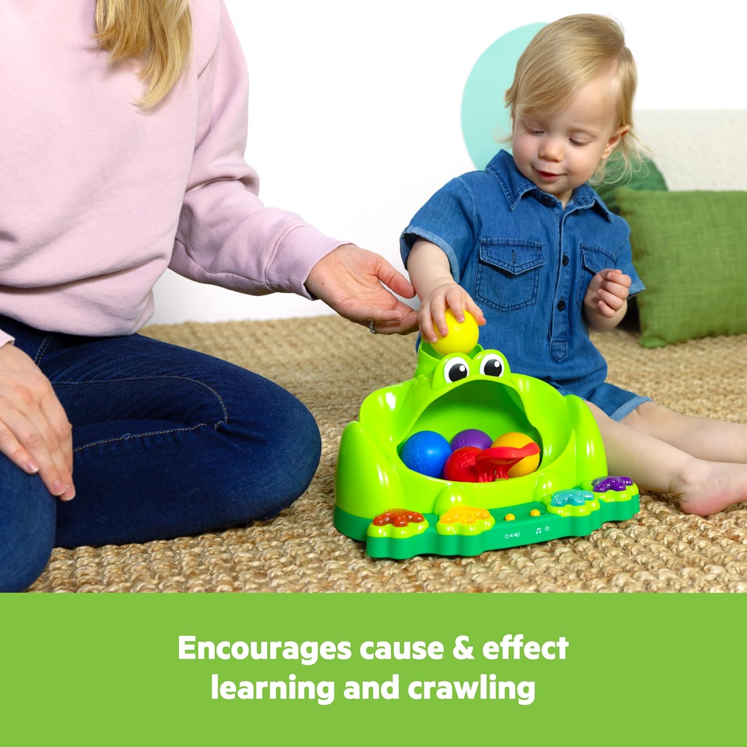 Bright Starts Poppin' Ball Frog Aktiviteettilelu Sammakko