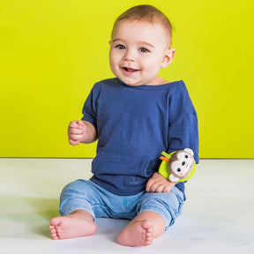 Bright Starts Rattle & Teethe Wrist Pals Rannehelistimet Apina ja Norsu