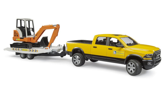 Bruder 2546 RAM 2500 Lava-Auto, Lavetti sekä Kaivuri