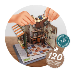 Buki Diorama 3D Kahvila Pienoismalli 120 Osaa