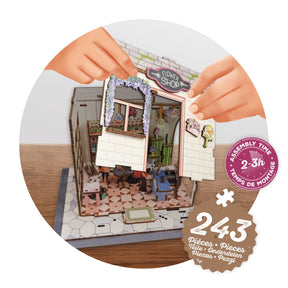 Buki Diorama 3D Kukkakauppa Pienoismalli 243 Osaa