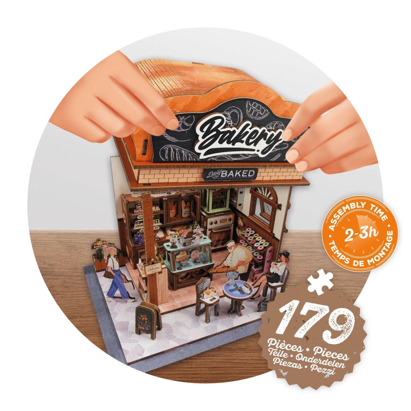 Buki Diorama 3D Leipomo Pienoismalli 179 Osaa