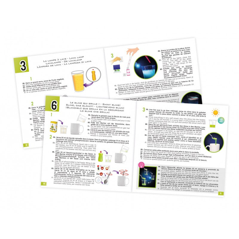 Buki Mini Lab Fluo & Glow Pimeässä Hohtava Tiedesetti