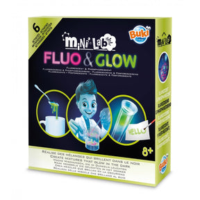 Buki Mini Lab Fluo & Glow Pimeässä Hohtava Tiedesetti