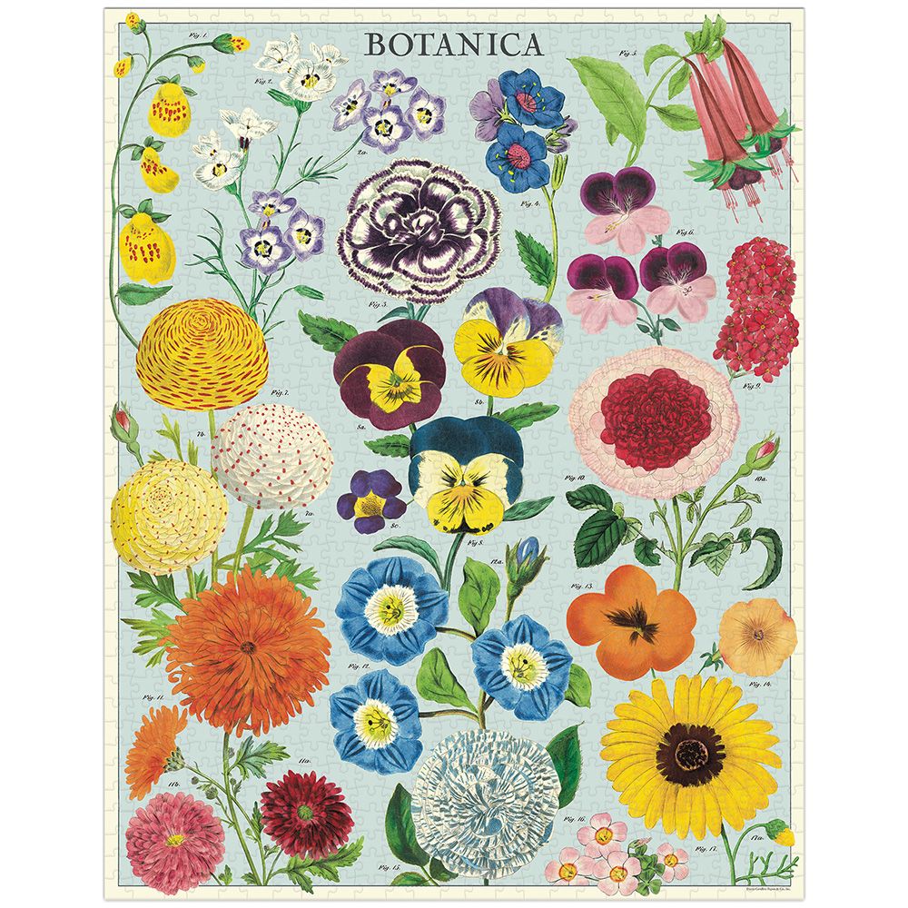 Cavallini & Co. Vintage Puzzle 1000 Palaa Botanica