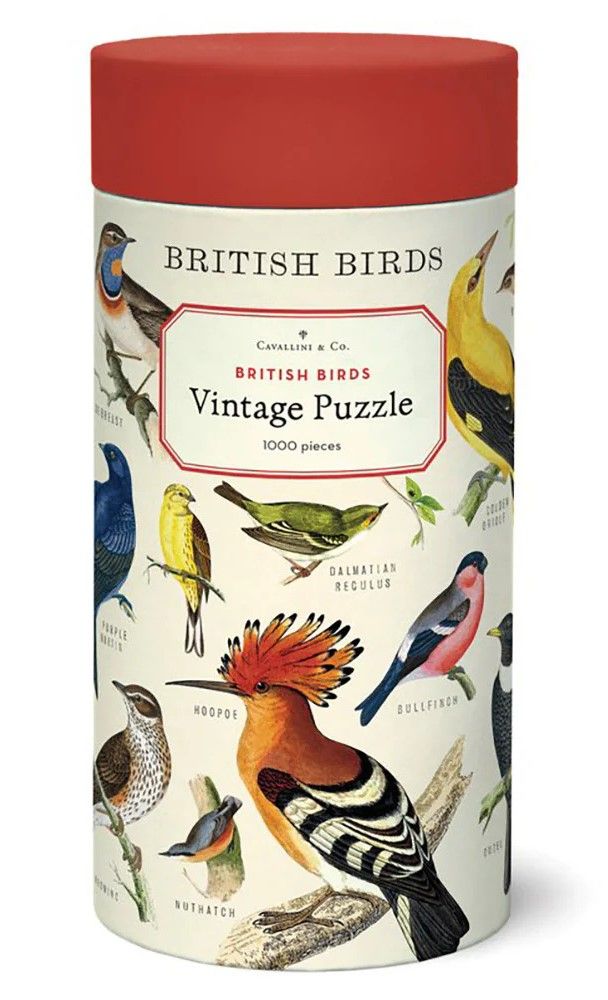 Cavallini & Co. Vintage Puzzle 1000 Palaa British Birds