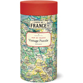 Cavallini & Co. Vintage Puzzle 1000 Palaa Carte de France/Map Of France