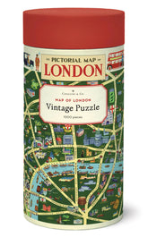 Cavallini & Co. Vintage Puzzle 1000 Palaa Map Of London