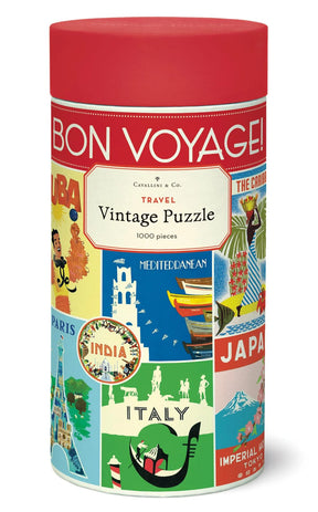 Cavallini & Co. Vintage Puzzle 1000 Palaa Travel