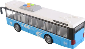 City Service Kaupunkibussi Sininen Äänellä Ja Valolla 1:16