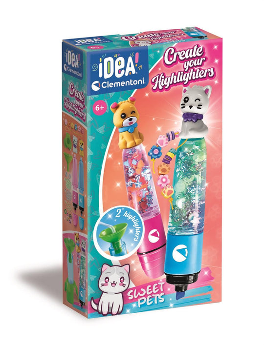 Clementoni Kynälaboratorio Korostuskynien Tekosetti Sweet Pets
