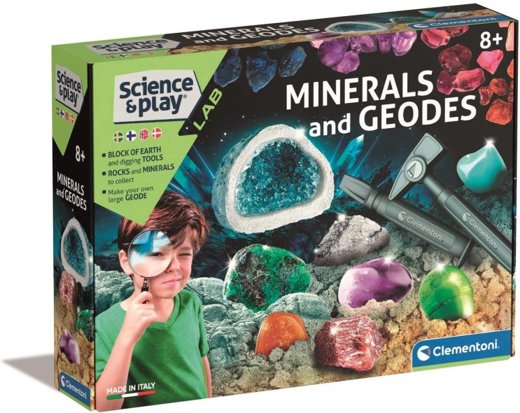 Clementoni Science & Play Mineraalit ja Geodit Tutkimussetti
