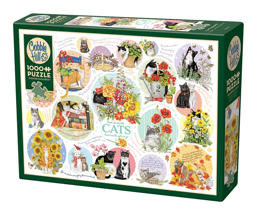 Cobble Hill 1000 Palan Palapeli Cat Thoughts
