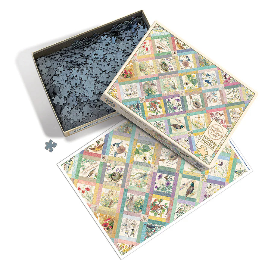 Cobble Hill 1000 Palan Palapeli Country Diary Quilt - (Random Cut)