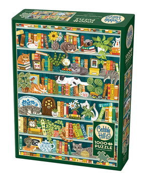 Cobble Hill 1000 Palan Palapeli The Purrfect Bookshelf