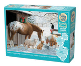 Cobble Hill 350 XXL Palan Palapeli Family Winter Barnyard