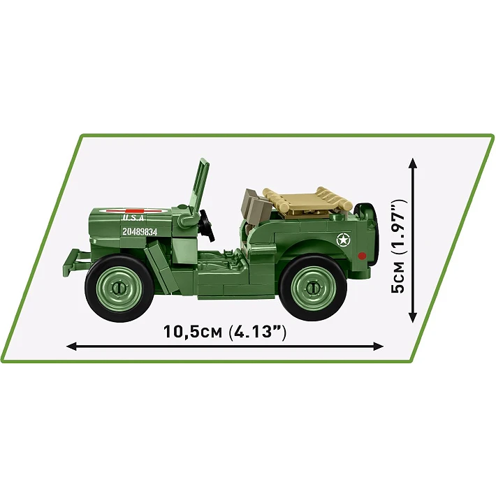 Cobi 2295 Historical Collection WW II Medical Willys MB