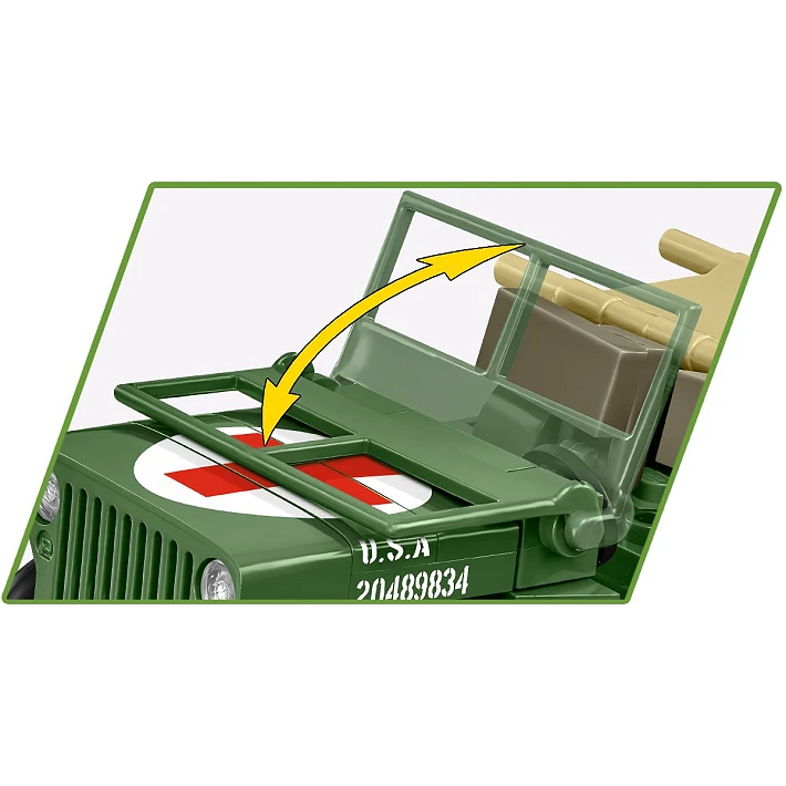 Cobi 2295 Historical Collection WW II Medical Willys MB