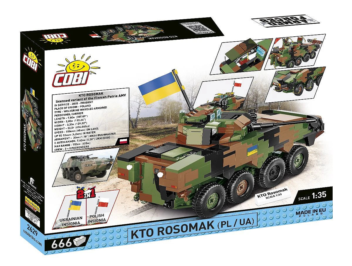 Cobi 2629 KT0 Rosomak Koottava Panssarivaunu 1:35