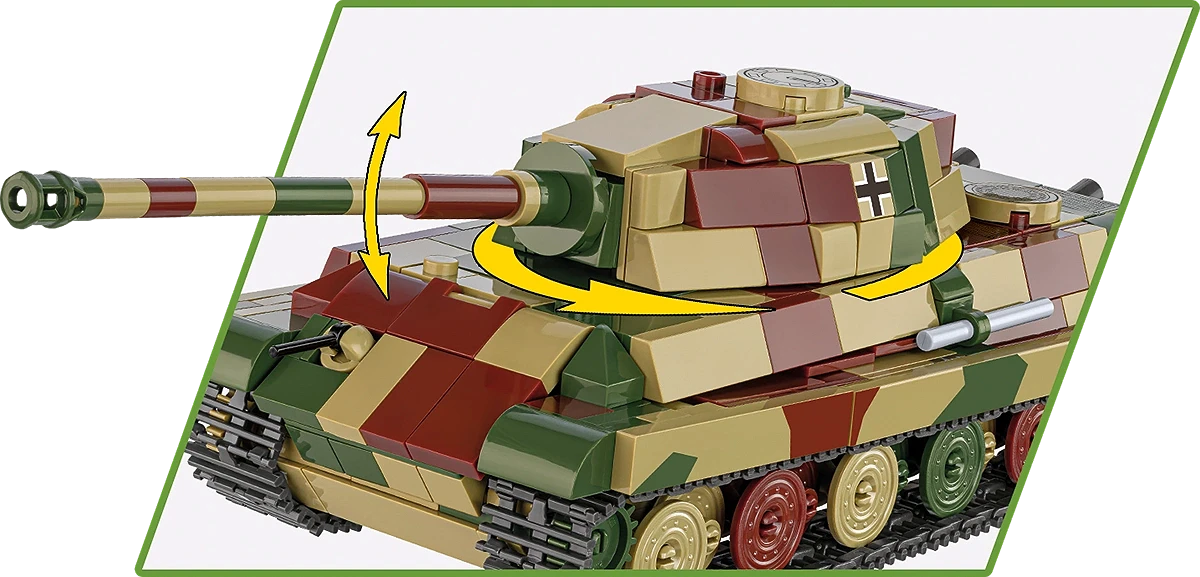 Cobi 2732 Pz.Kpfw. VI B Tiger II "Köningstiger" Koottava Panssarivaunu 500 Osaa