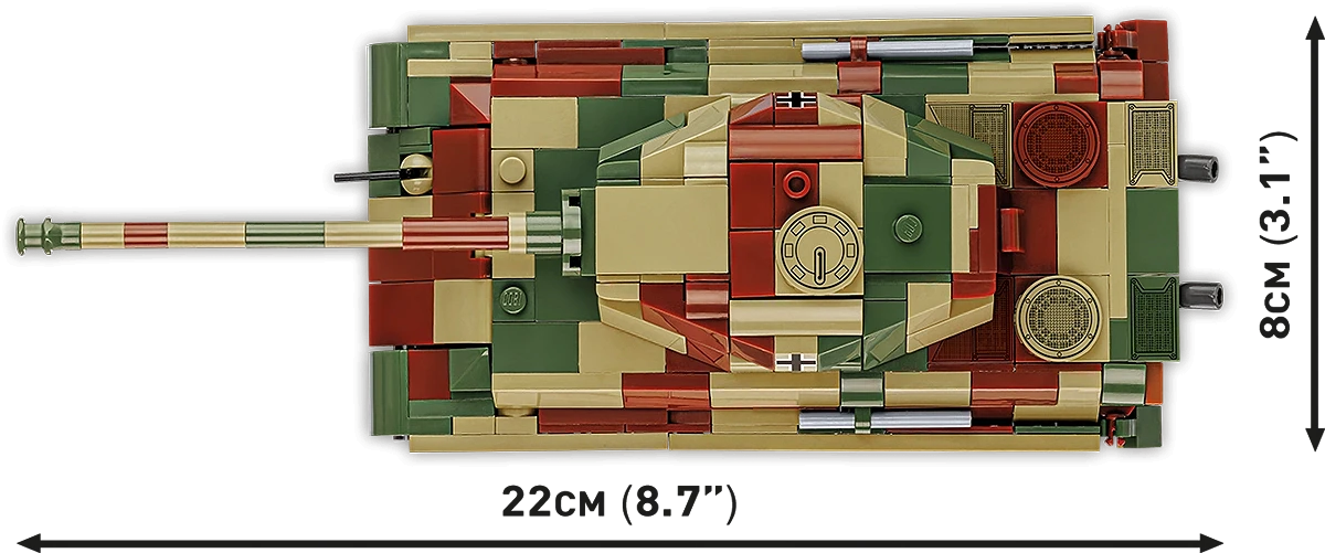 Cobi 2732 Pz.Kpfw. VI B Tiger II "Köningstiger" Koottava Panssarivaunu 500 Osaa