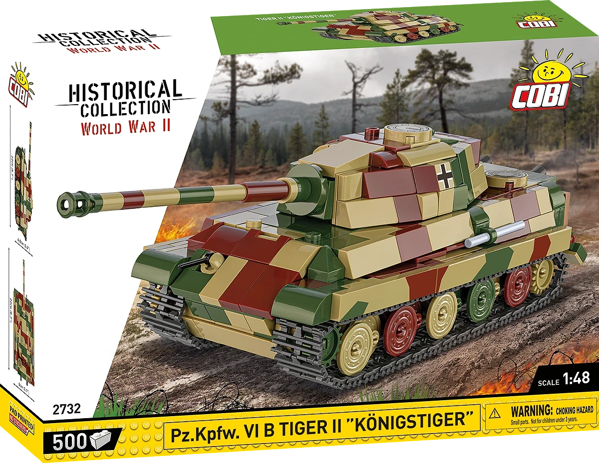 Cobi 2732 Pz.Kpfw. VI B Tiger II "Köningstiger" Koottava Panssarivaunu 500 Osaa