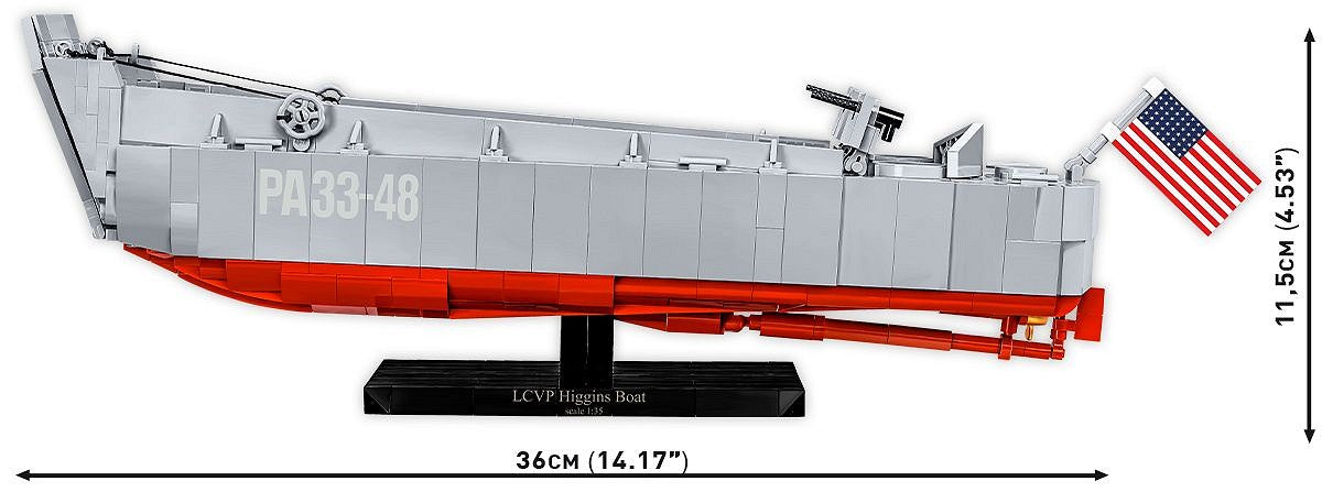 Cobi 4849 LCVP Higgins Boat Koottava Armeijavene