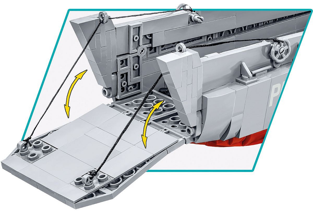 Cobi 4849 LCVP Higgins Boat Koottava Armeijavene