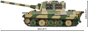 Cobi Hc Wwii Panzerjager Tiger Ausf.B Rakennettava Panssari 528 Osaa