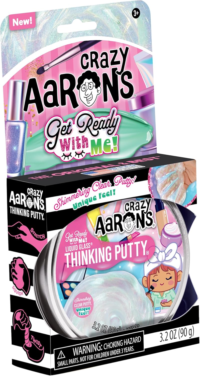 Crazy Aarons Thinking Putty Shimmer Clear Putty