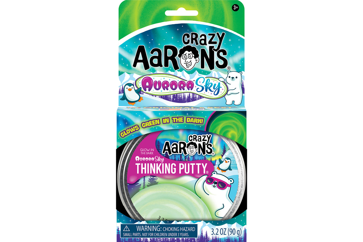 Crazy Aarons thinking Putty Aurora Sky Pimeässähohtava Putty