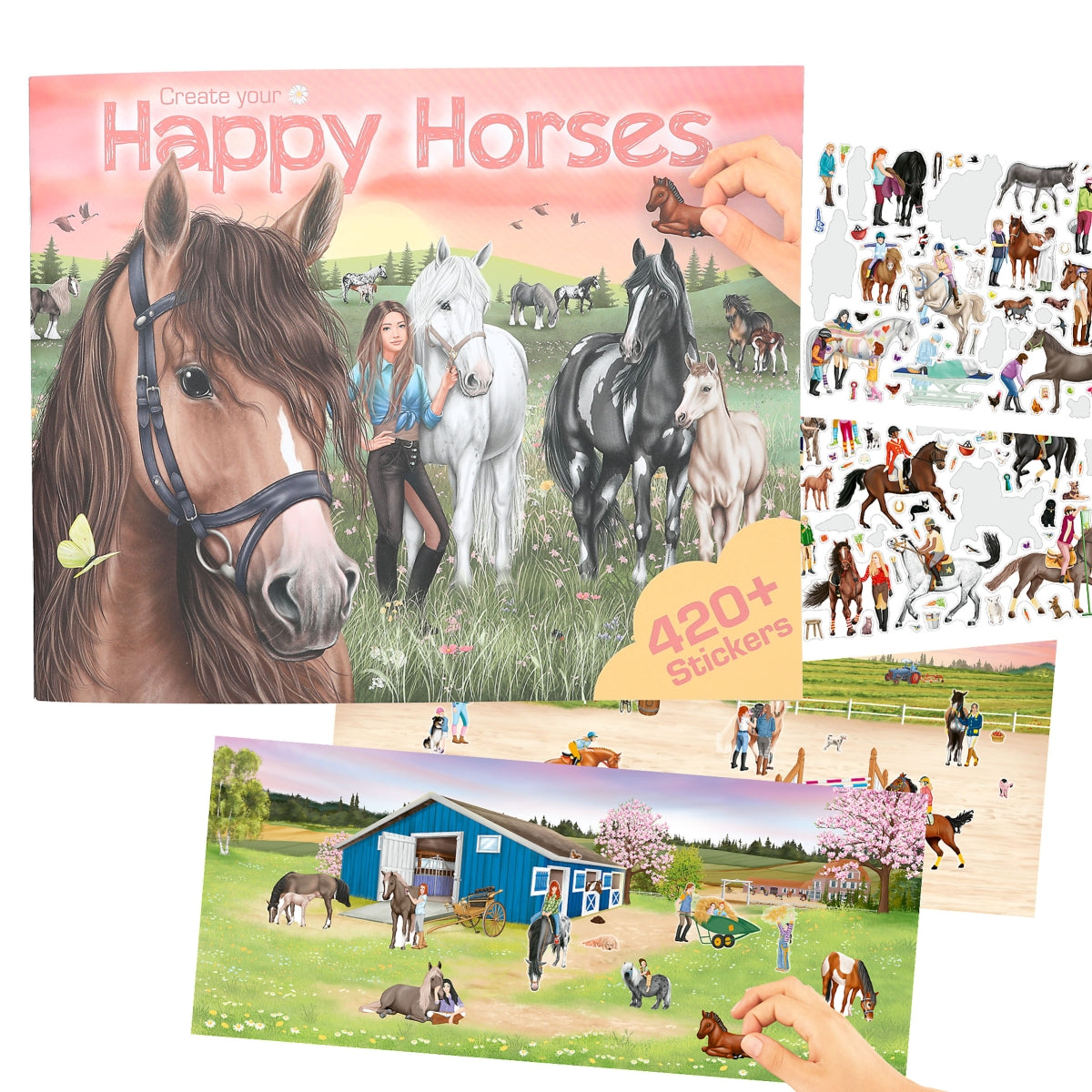 Create Your Happy Horses Tarrakirja 420 Tarraa