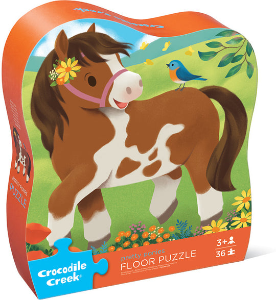 Crocodile Creek 36 Palan Palapeli Lattiapalapeli Pretty Ponies